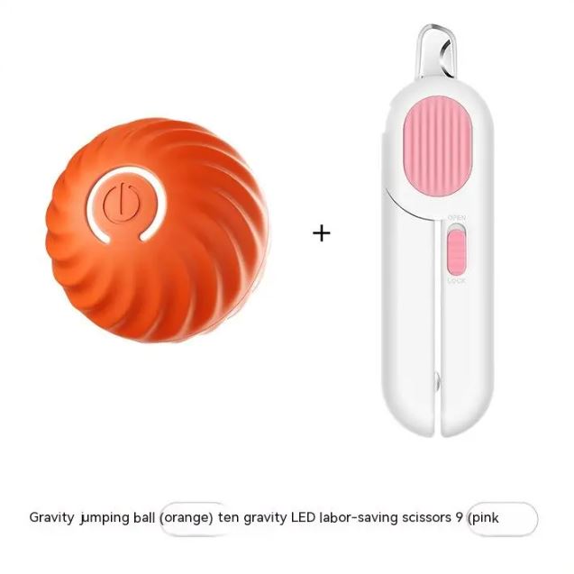 Gravity jumping ball for dogs