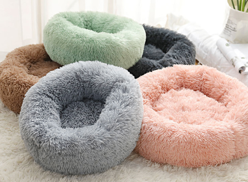 Cloud Round Plush Pet Bed