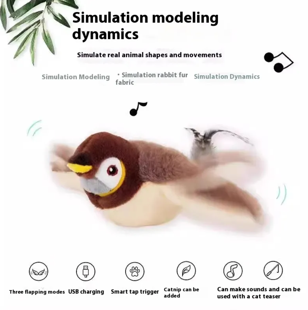 Wiggle Bird Plush Toy