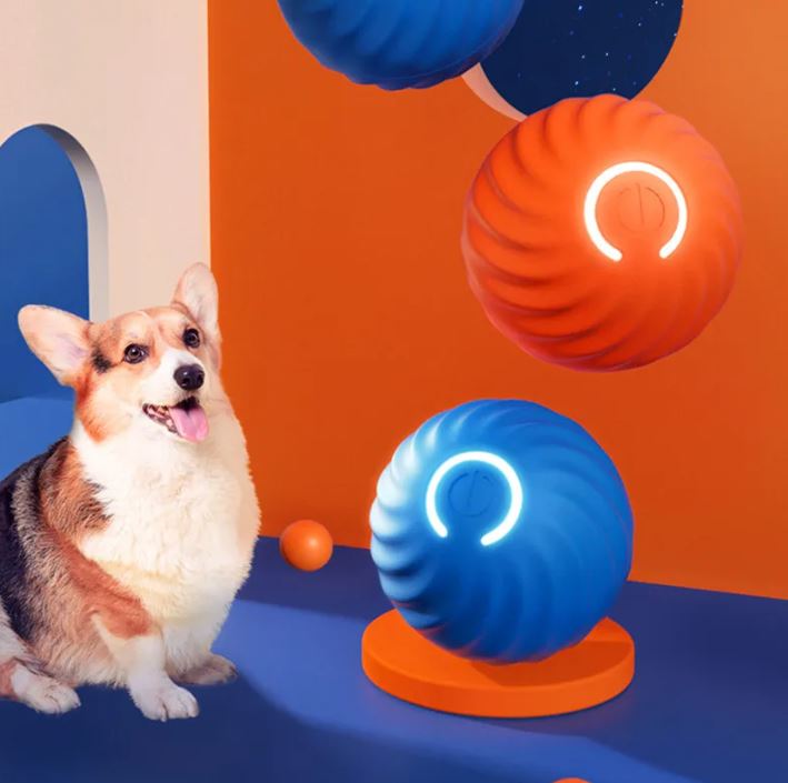 Gravity jumping ball for dogs