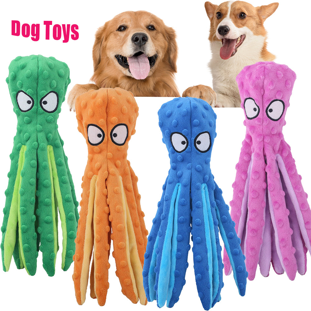 Squeaky Plush Octopus Toy