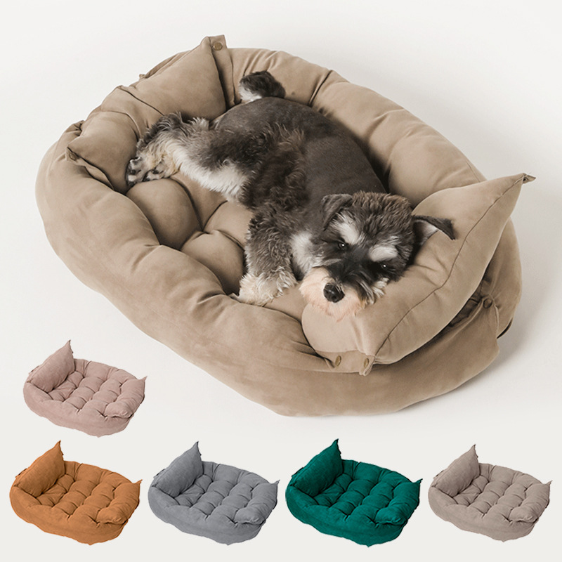 Fold-Flat Nest Sofa Bed for Cats & Small Pets