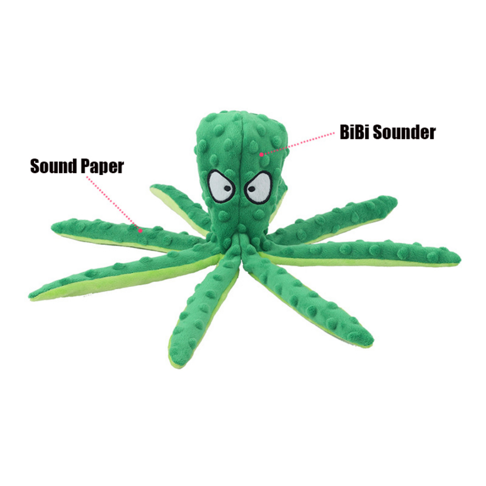 Squeaky Plush Octopus Toy