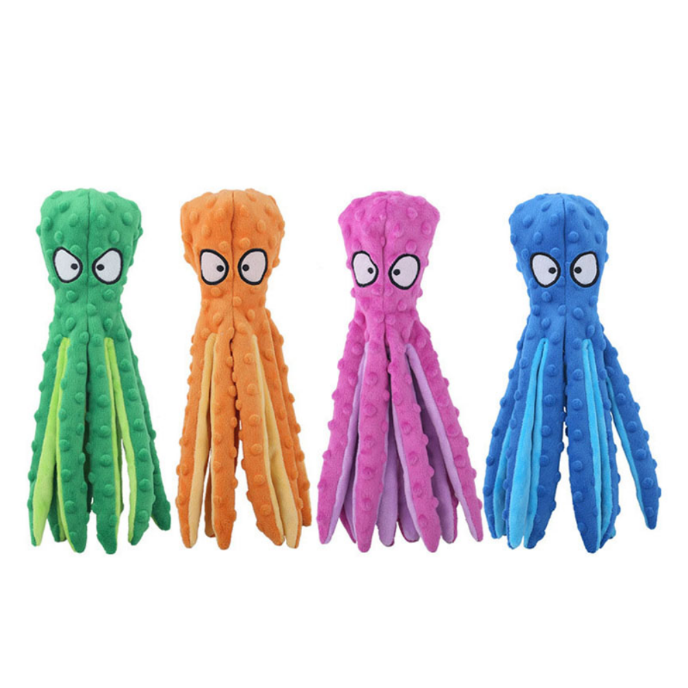 Squeaky Plush Octopus Toy