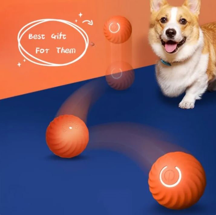 Gravity jumping ball for dogs